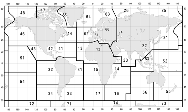 WMO areas