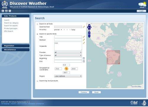 Discover Weather search form